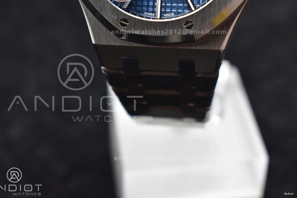 SS Textured 445 A4302 1:1 on 15500 Clone Royal Oak Blue Best Dial Edition Bracelet APSF 41mm Super SS Resilient 0719